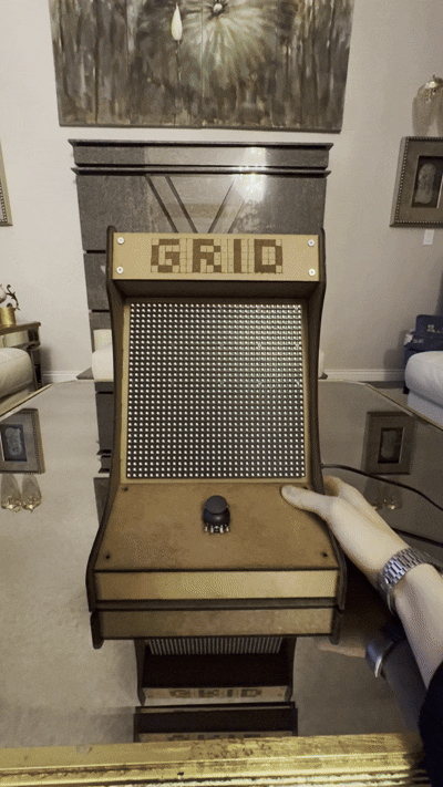 Timelapse of GRID showing the title screen