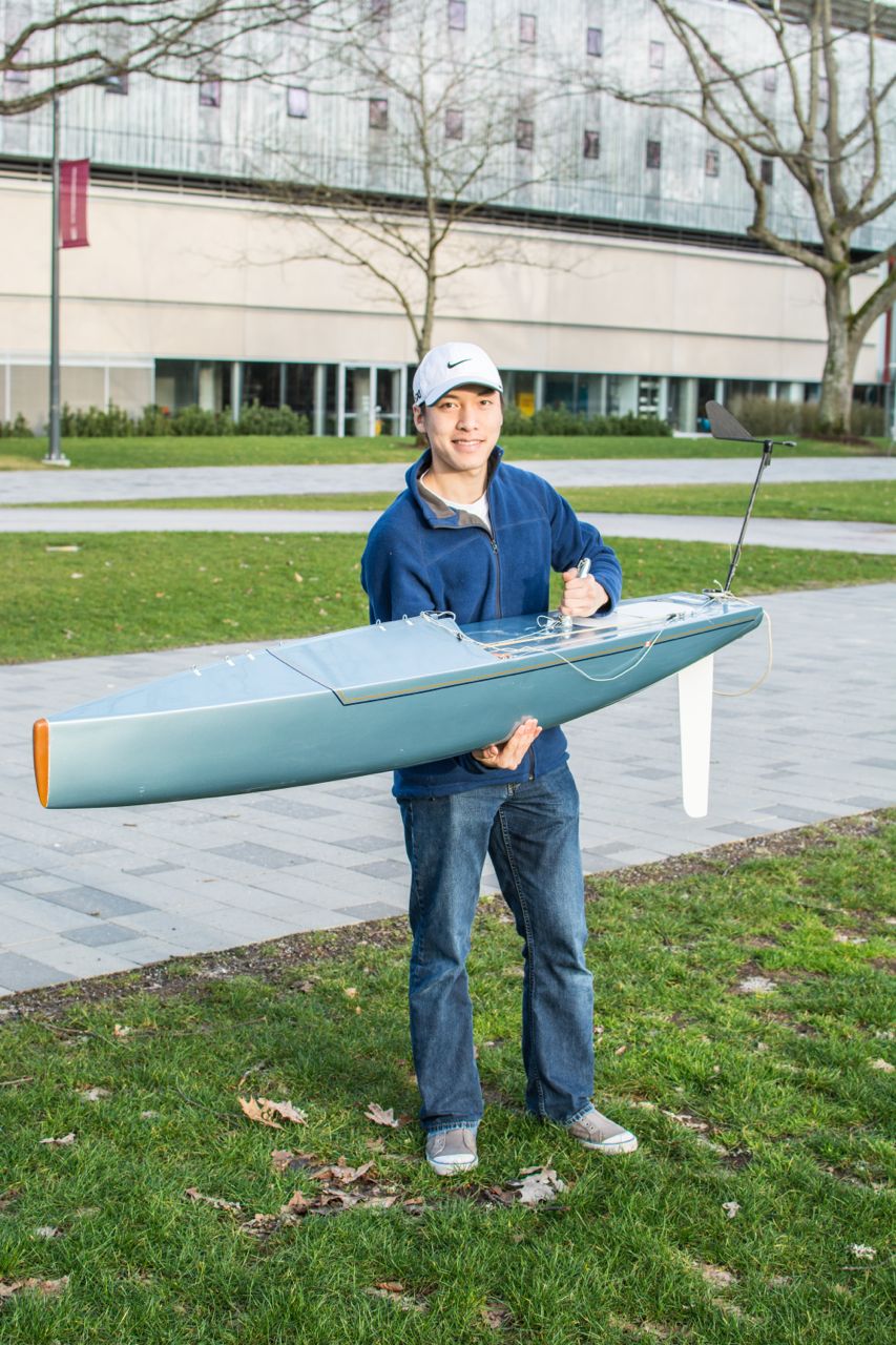 Myself posing with Thunderbird during testing